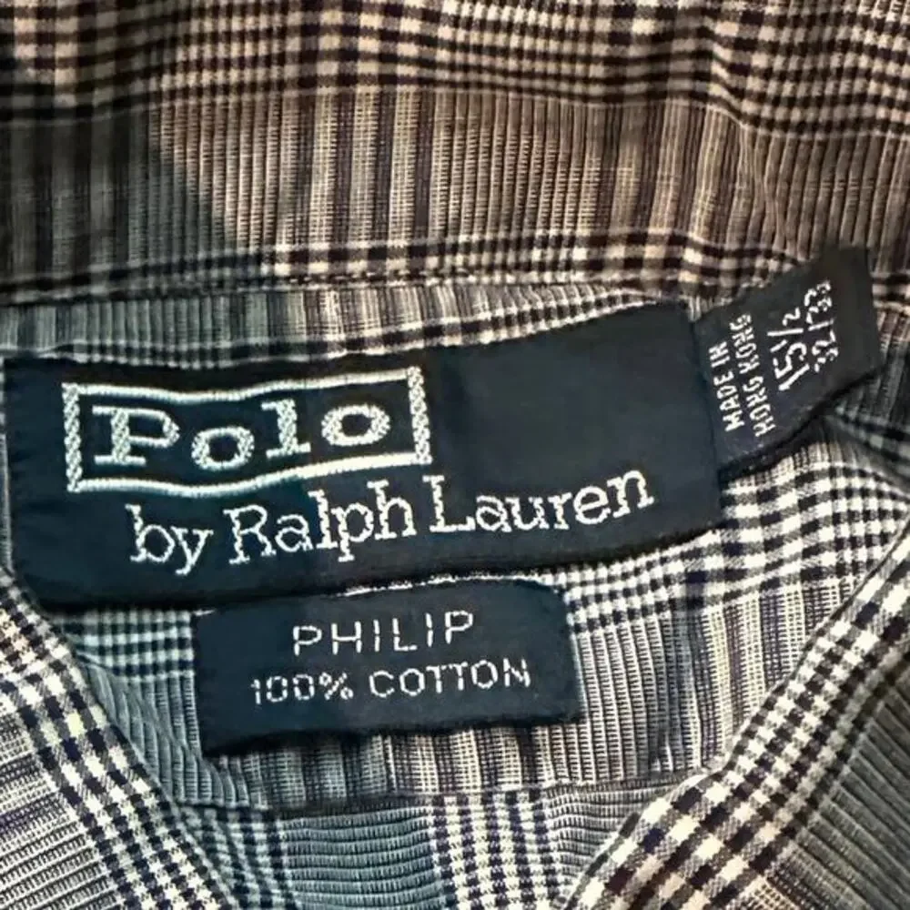 Polo Ralph Lauren Plaid Philip LS Button Down 15.5 32/33